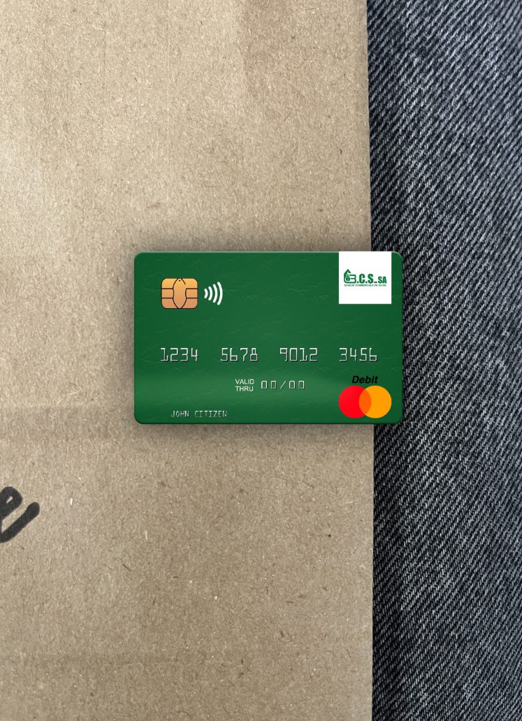 Download Mali Banque Commerciale du Sahel mastercard photolook front Photoshop template